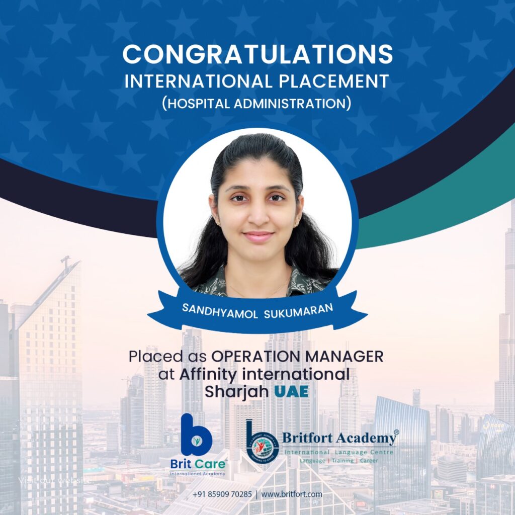 Sangeetha Sukumaran placed as Operations Manager in Sharjah UAE