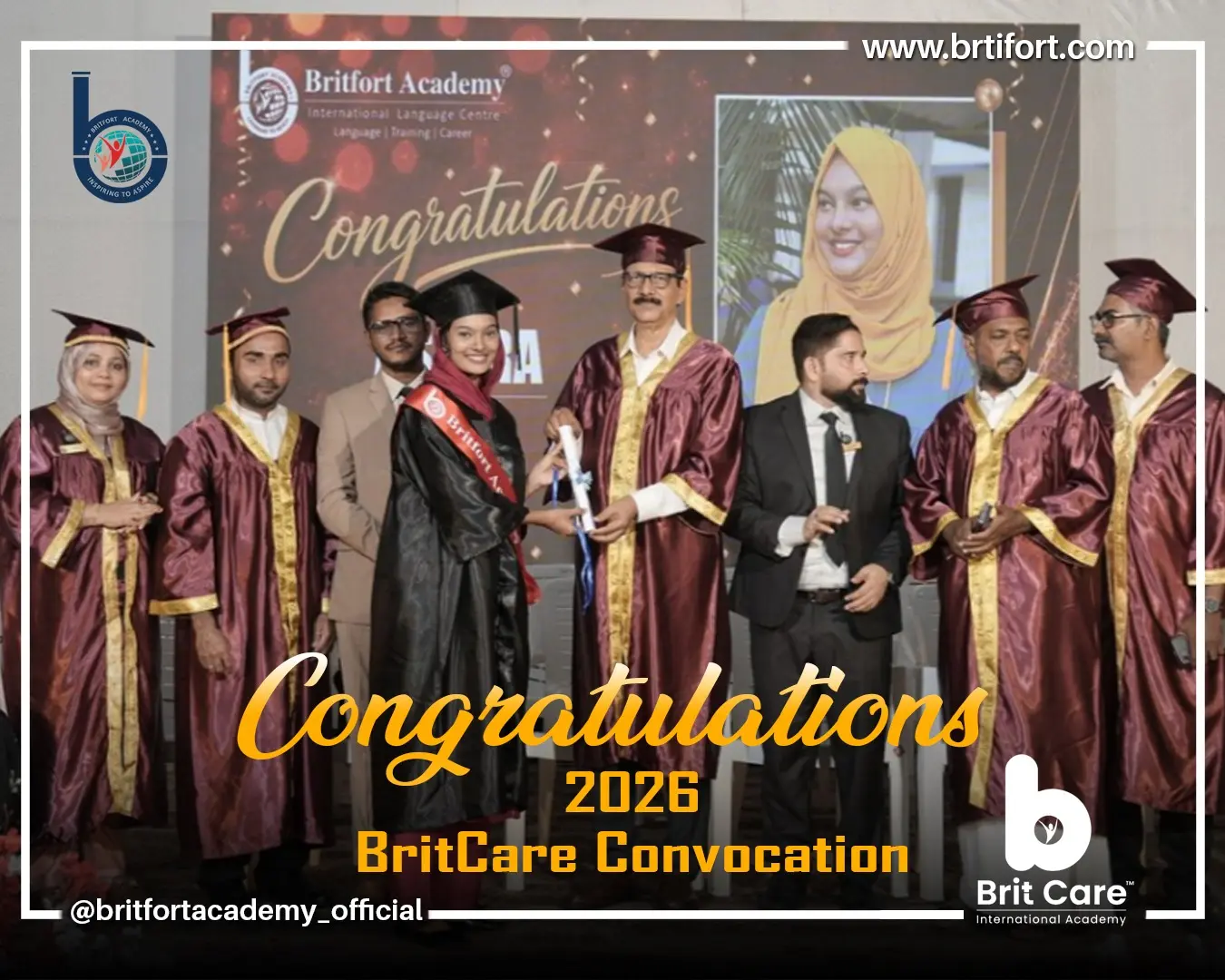 BritCare graduates celebrating their training journey