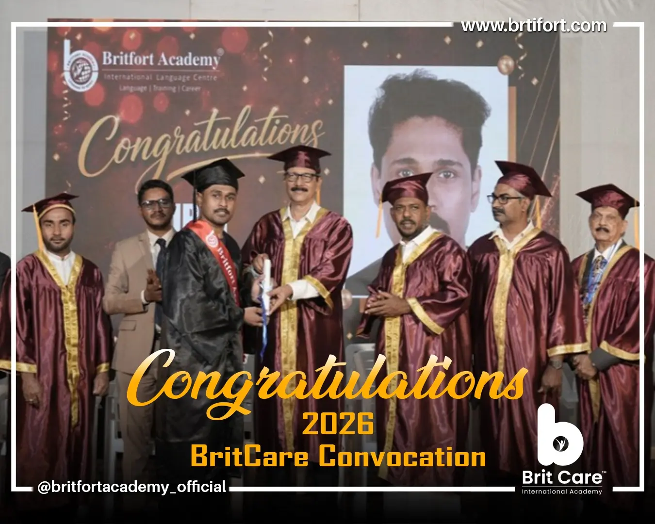 BritCare students at BritCare graduation event