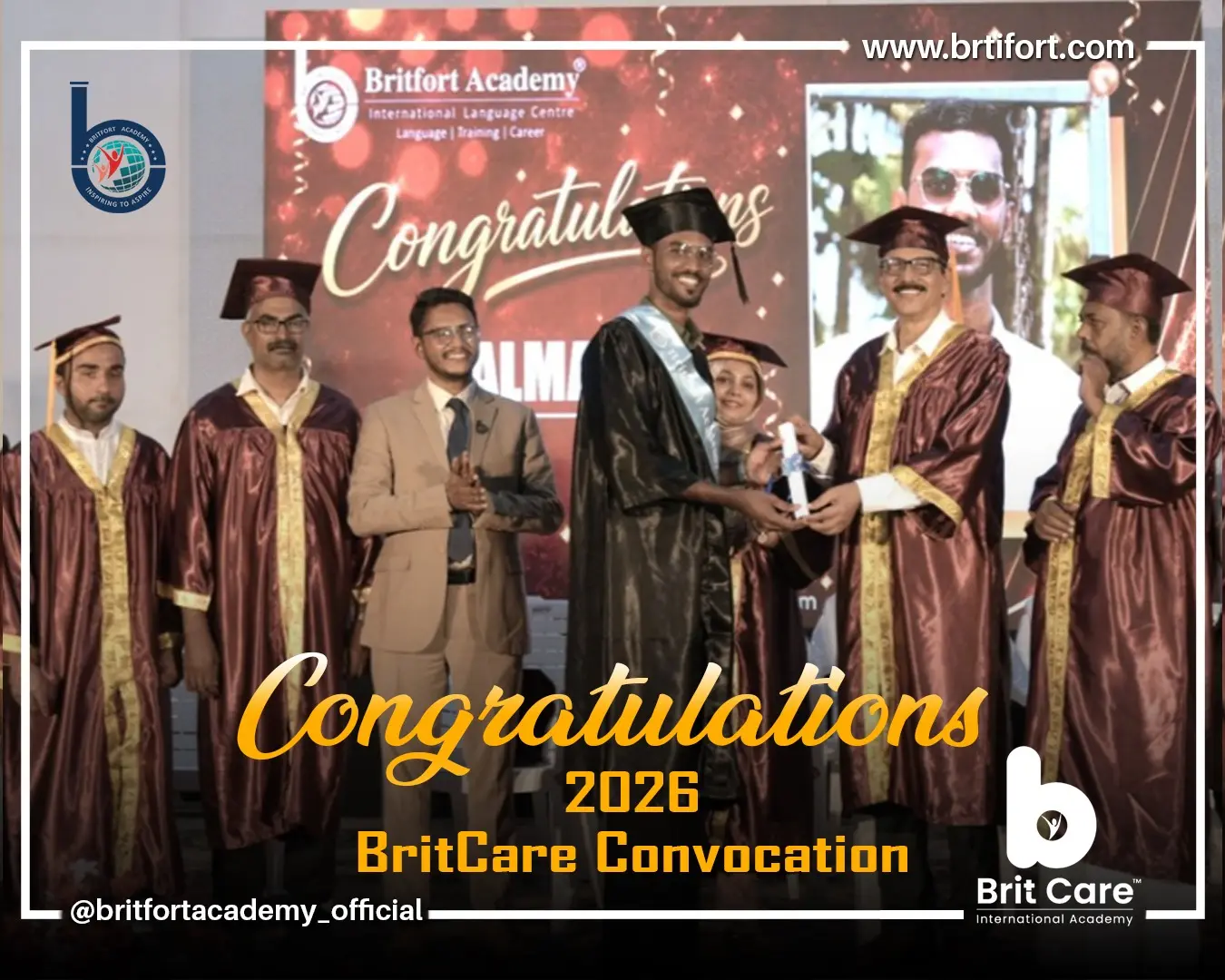 BritCare graduates celebrating completion of their training